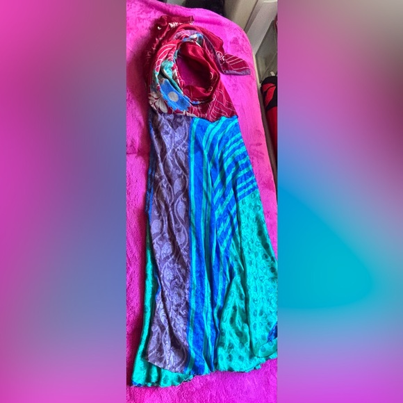 Reversible Silky Maxi Skirt. Multiple Ways to Wear For Big or Small Young Older - Picture 4 of 17